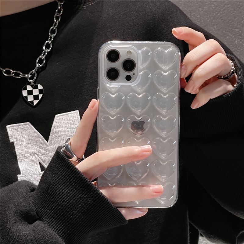 Heart Transparent Phone Case