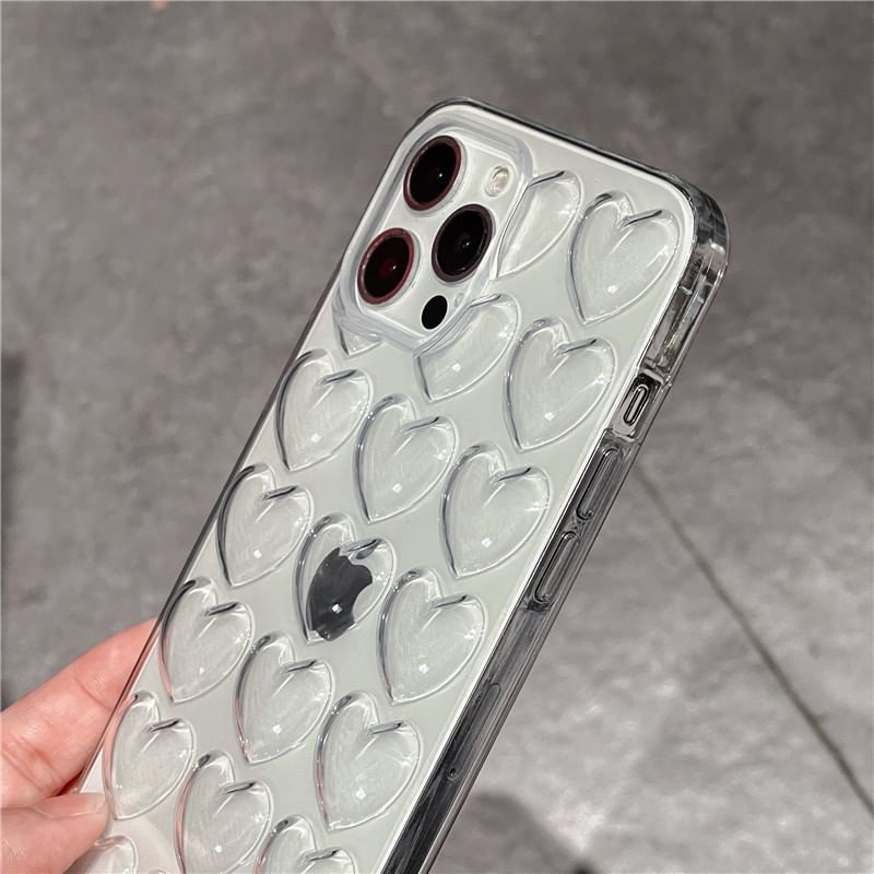 Heart Transparent Phone Case