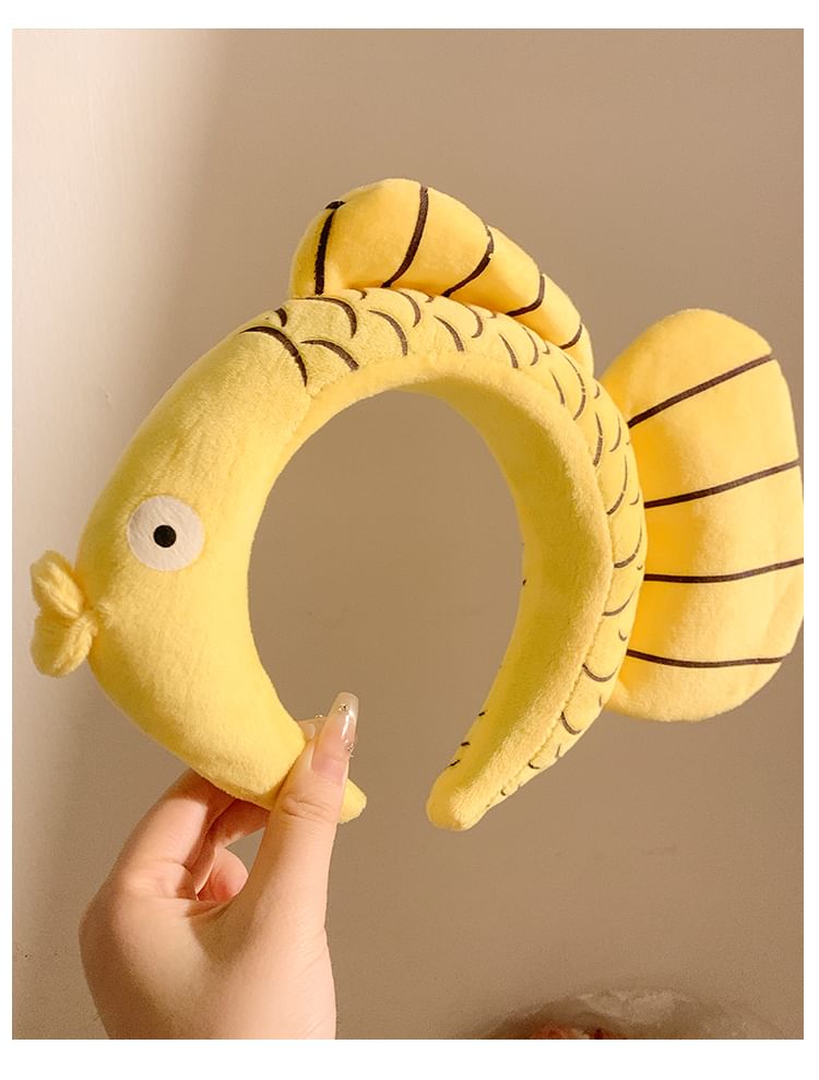 Wash Chenille Face Fish Headband