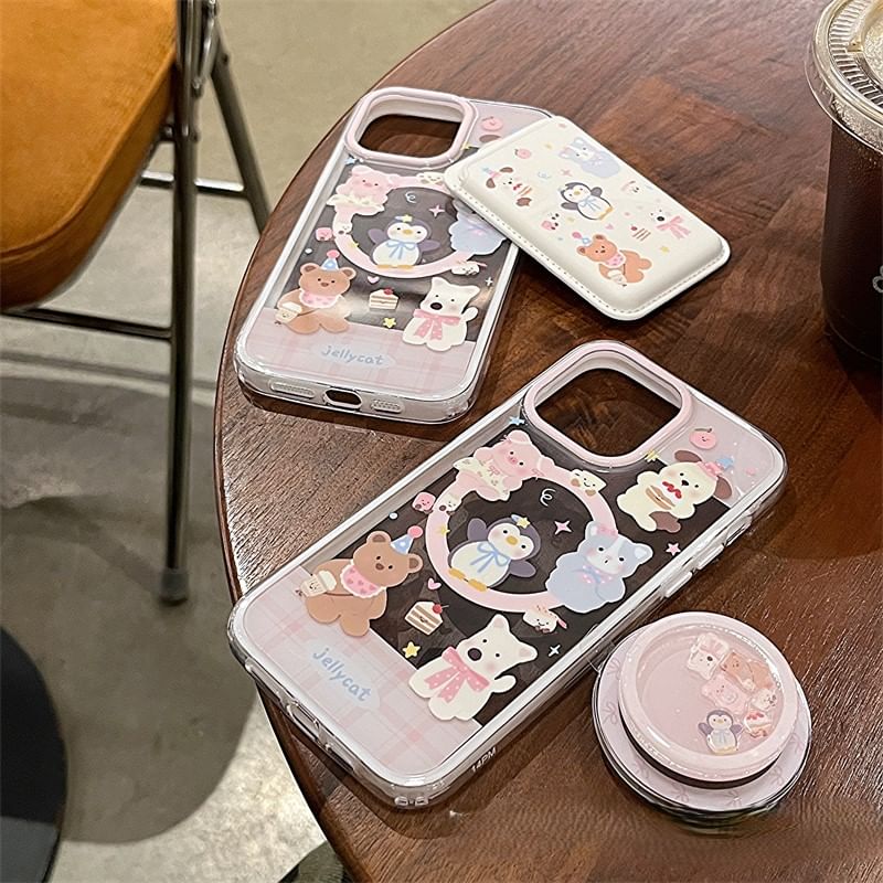 (Compatible Magnetic Case Phone MagSafe) with Animal