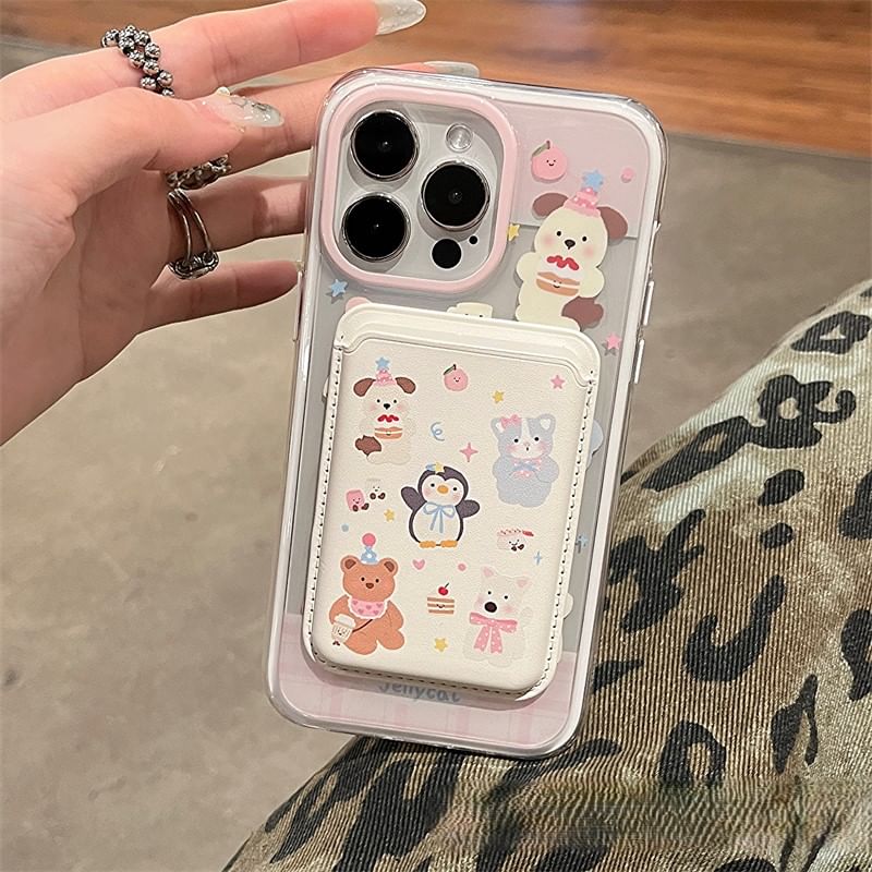 (Compatible Magnetic Case Phone MagSafe) with Animal