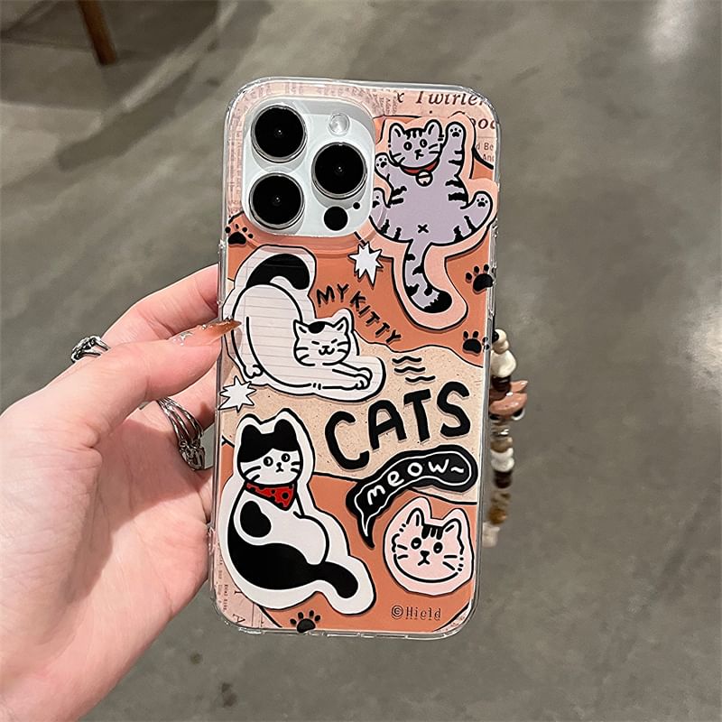 / Cat Strap Phone Set Case