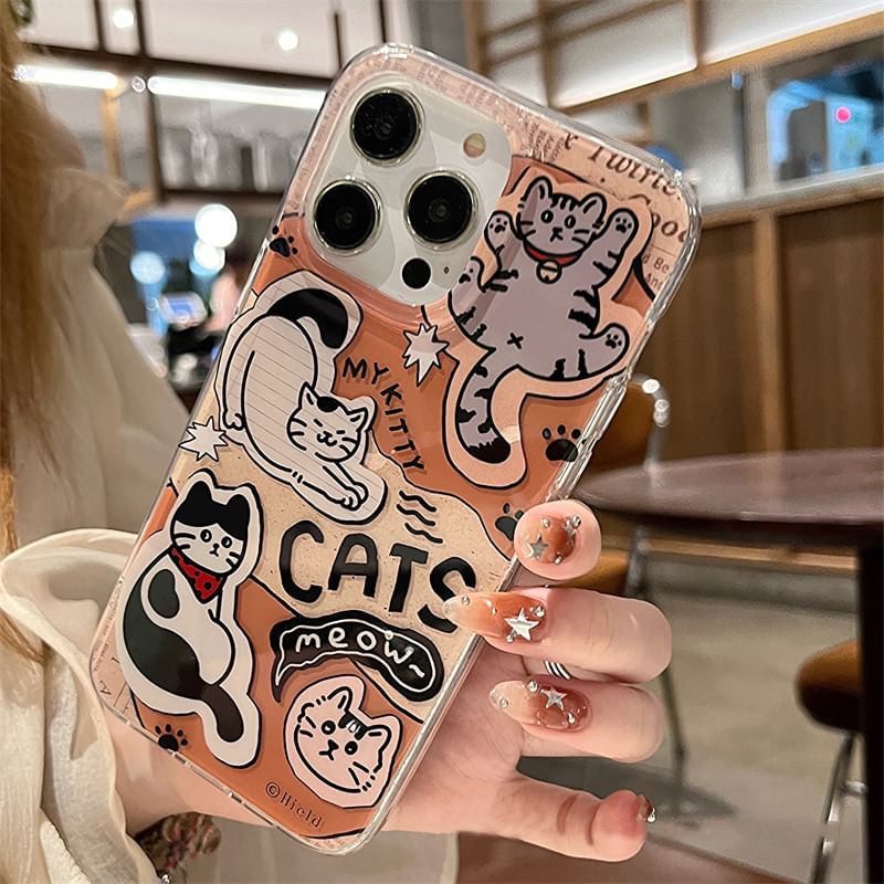 / Cat Strap Phone Set Case