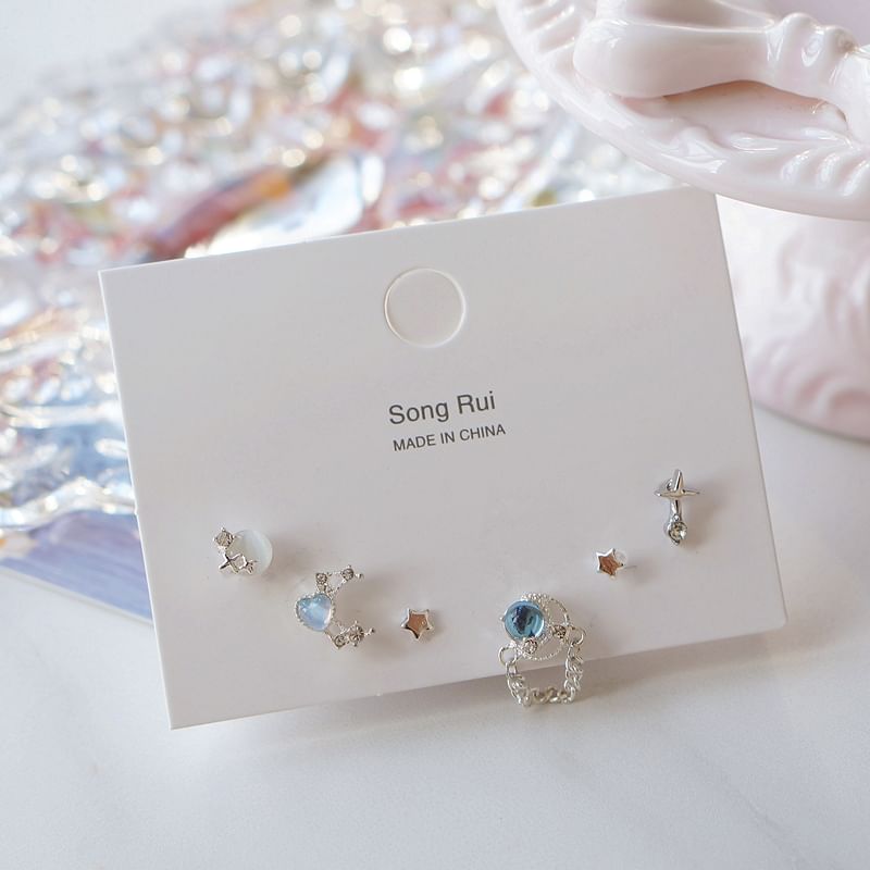 Earring of 6: Star Set