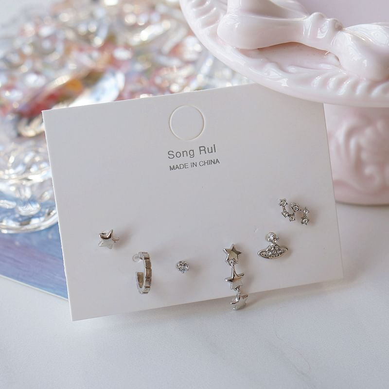 Earring of 6: Star Set