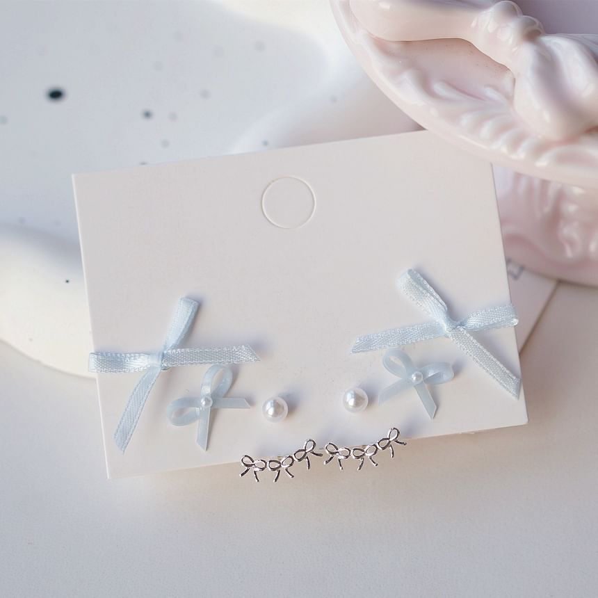 Pairs: of 3 Set Earring Bow
