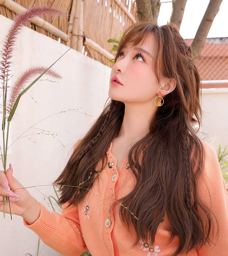 Earring On Hoop Fox / Clip