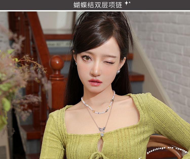 Layered Ribbon Necklace