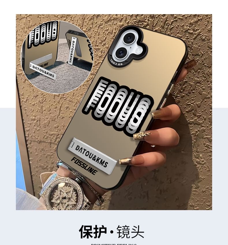 Lettering Stand Case Phone