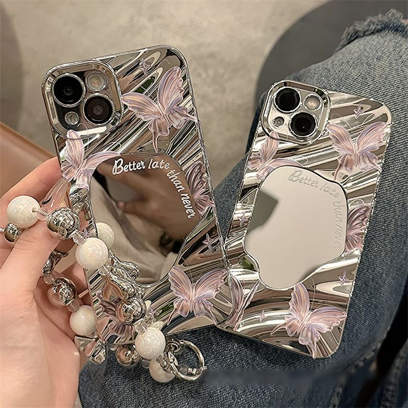 Set Mirrored Strap Case / Phone Butterfly