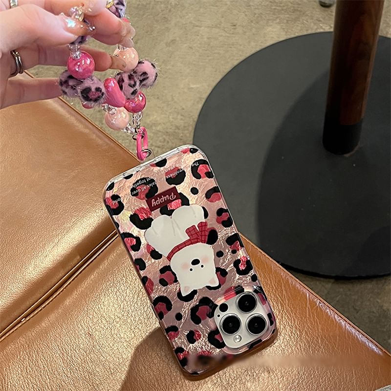 Strap Set Case Leopard Dog / Print Phone