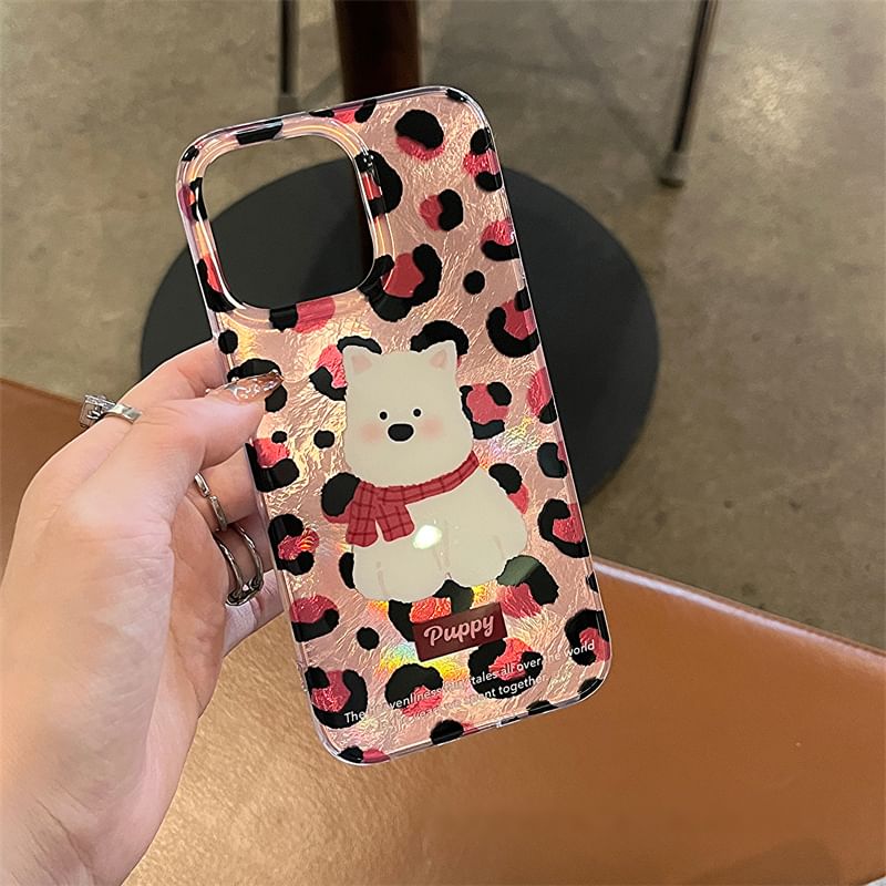 Strap Set Case Leopard Dog / Print Phone