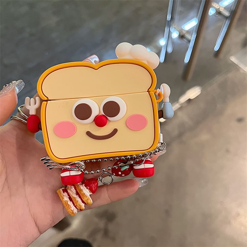 Set Earphone Pro / Charm AirPods Case Skin Toast