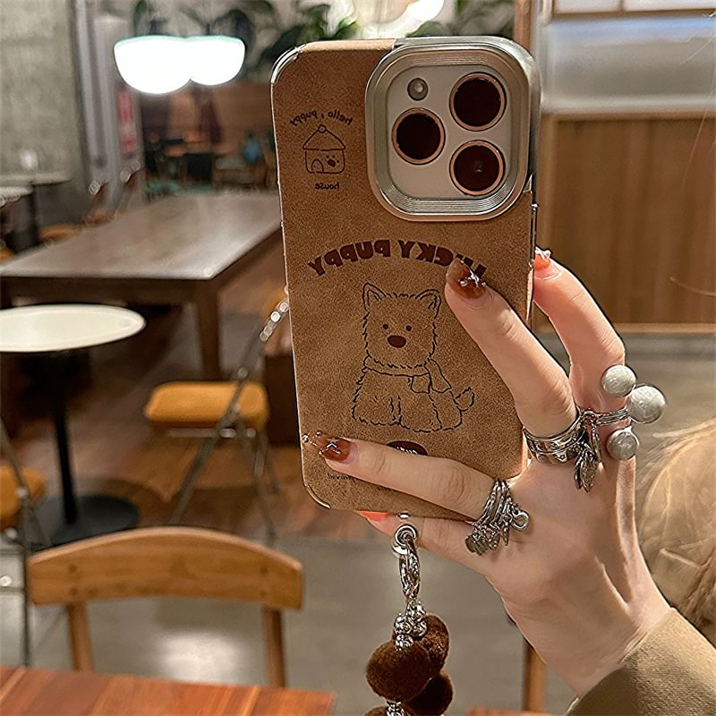 Case Phone / Set Pom Dog Strap