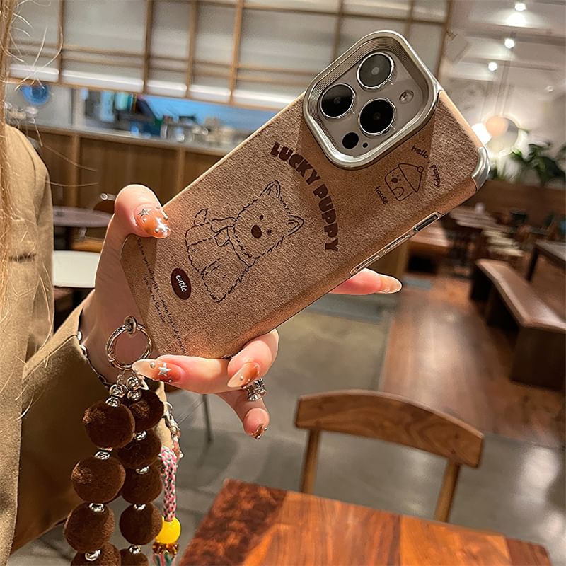 Case Phone / Set Pom Dog Strap
