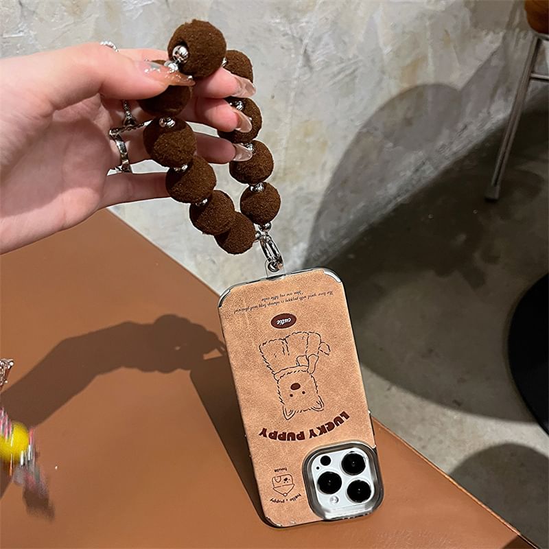 Case Phone / Set Pom Dog Strap