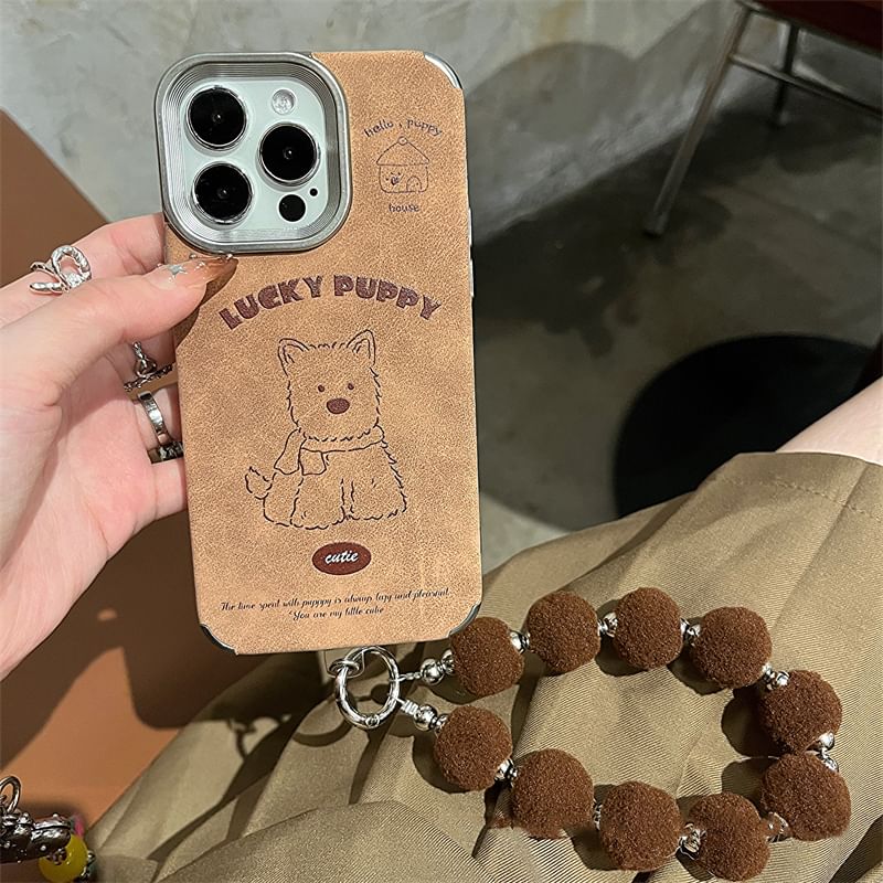 Case Phone / Set Pom Dog Strap