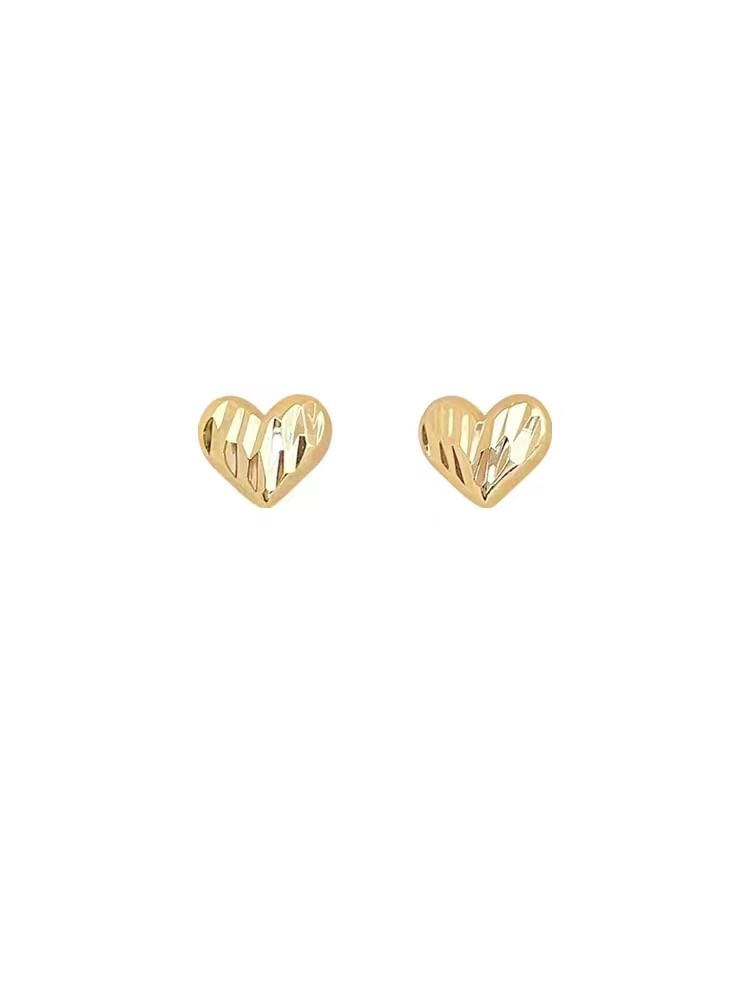 Heart 925 Stud Earring Sterling Silver