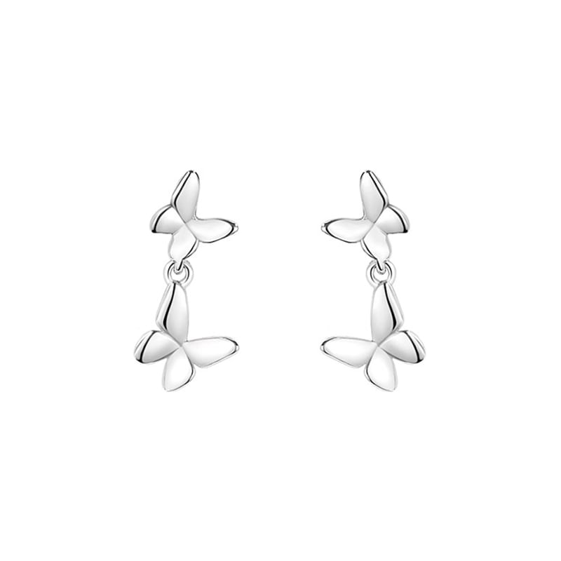 Drop Silver 925 Earring Butterfly Sterling