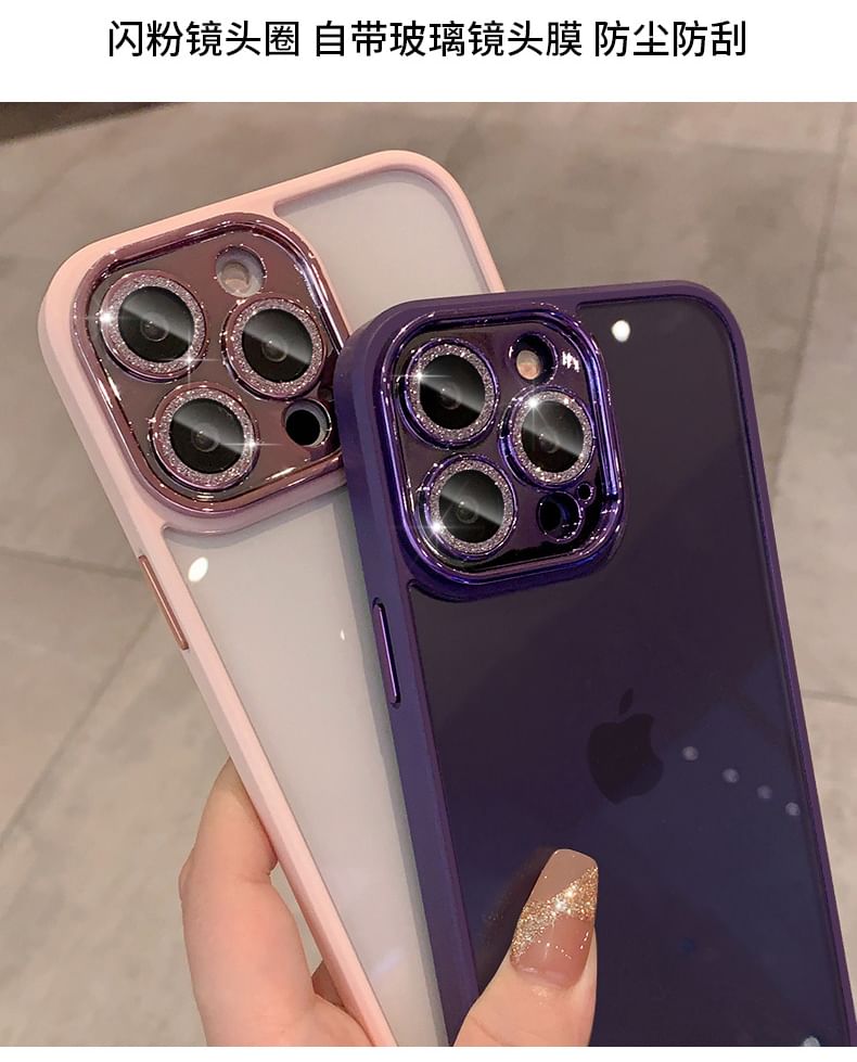 Phone Case Glitter Protection Lens