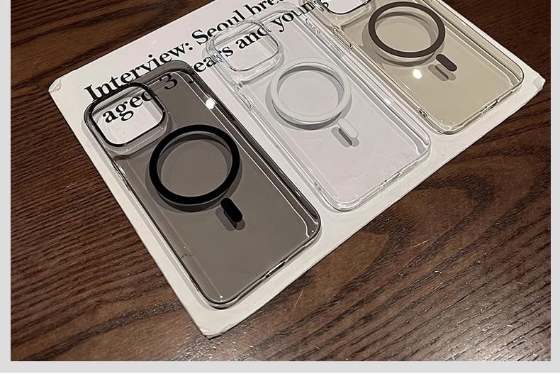 (Compatible Magnetic MagSafe) with Transparent Phone Case