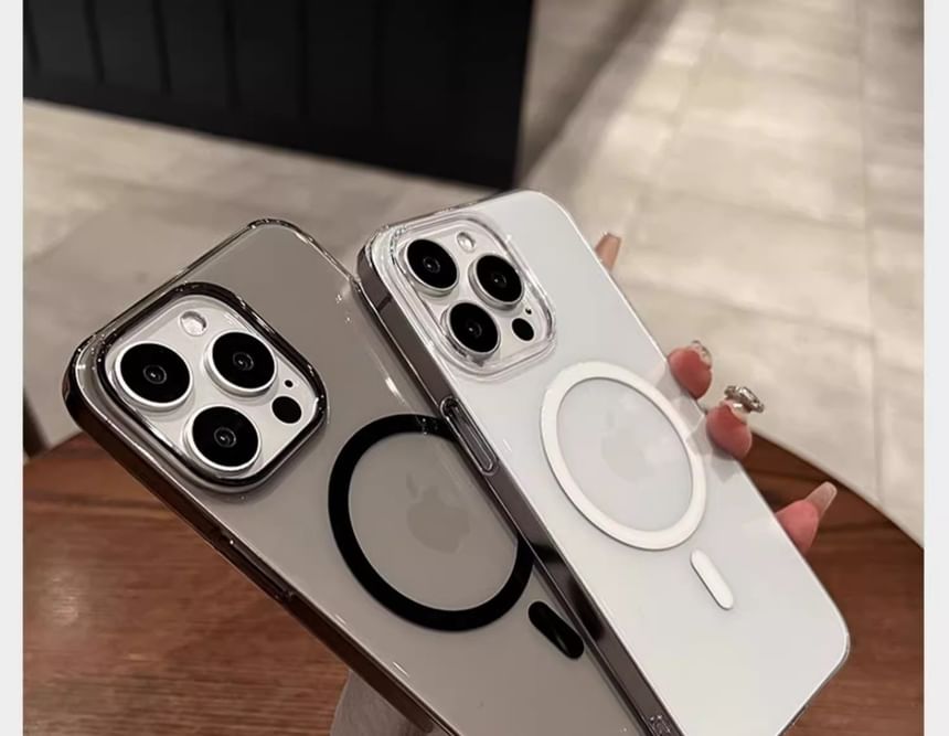 (Compatible Magnetic MagSafe) with Transparent Phone Case