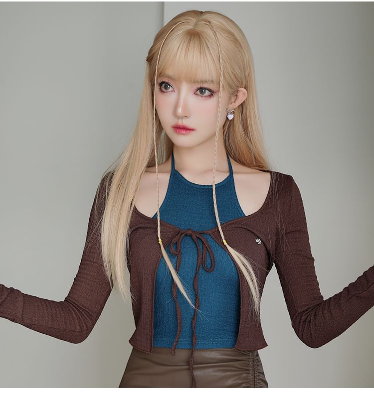 Drop Earring Bow Heart Alloy