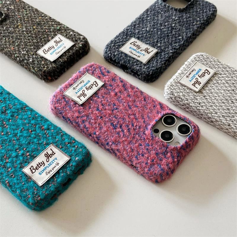 Phone Applique Case Melange Lettering