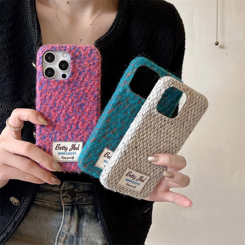 Phone Applique Case Melange Lettering