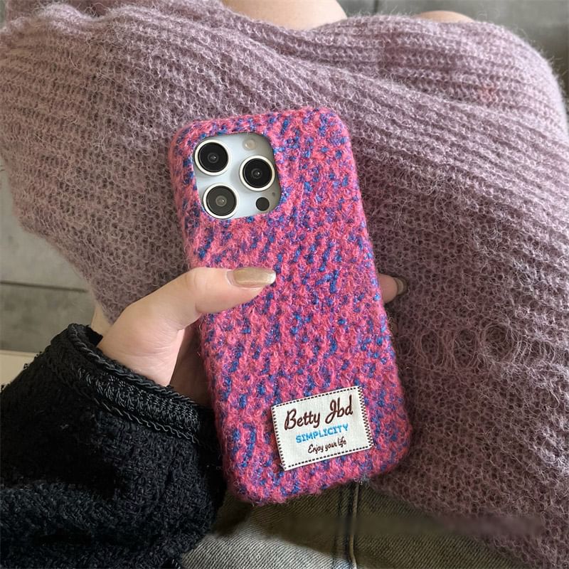 Phone Applique Case Melange Lettering