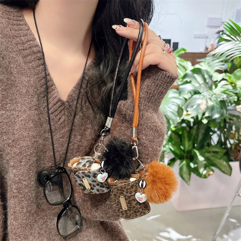Strap / Earphone Pom Skin AirPods Print Case Pro Leopard
