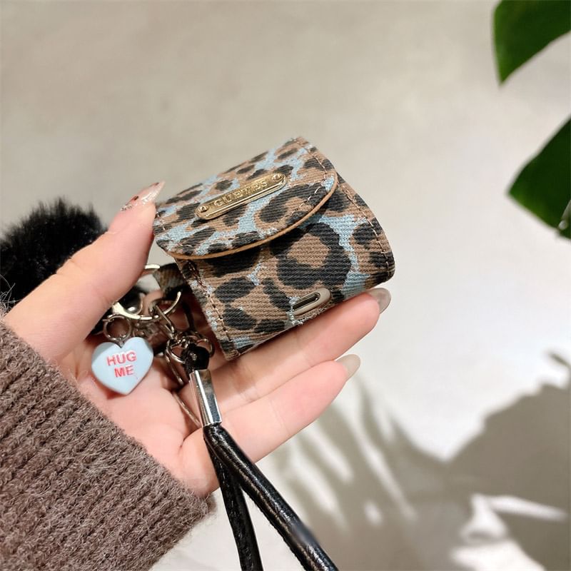 Strap / Earphone Pom Skin AirPods Print Case Pro Leopard
