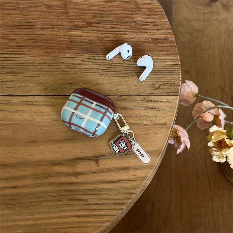 Case Skin Dog Plaid / AirPods Pro Earphone Lanyard Charm