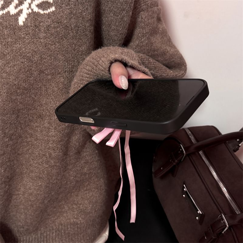 Adhesive Plaid Ribbon Set Decoration Phone Case /