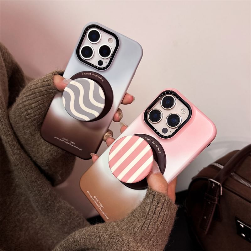 Gradient with Case (Compatible Magnetic Phone MagSafe)