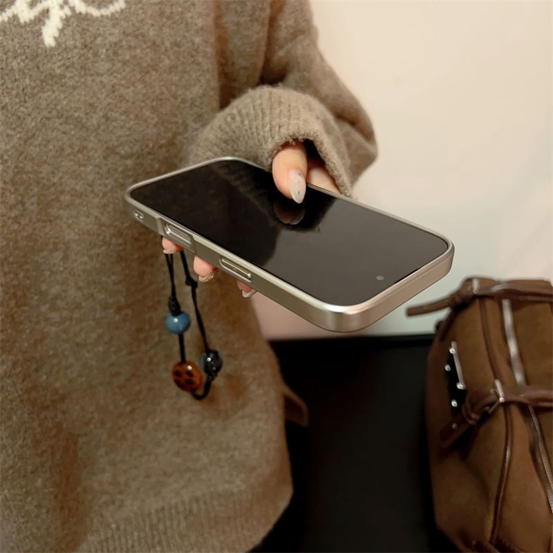 / Set Phone Strap Plaid Case