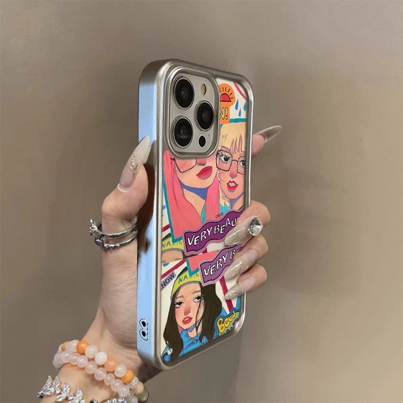 Phone Girl Print Case