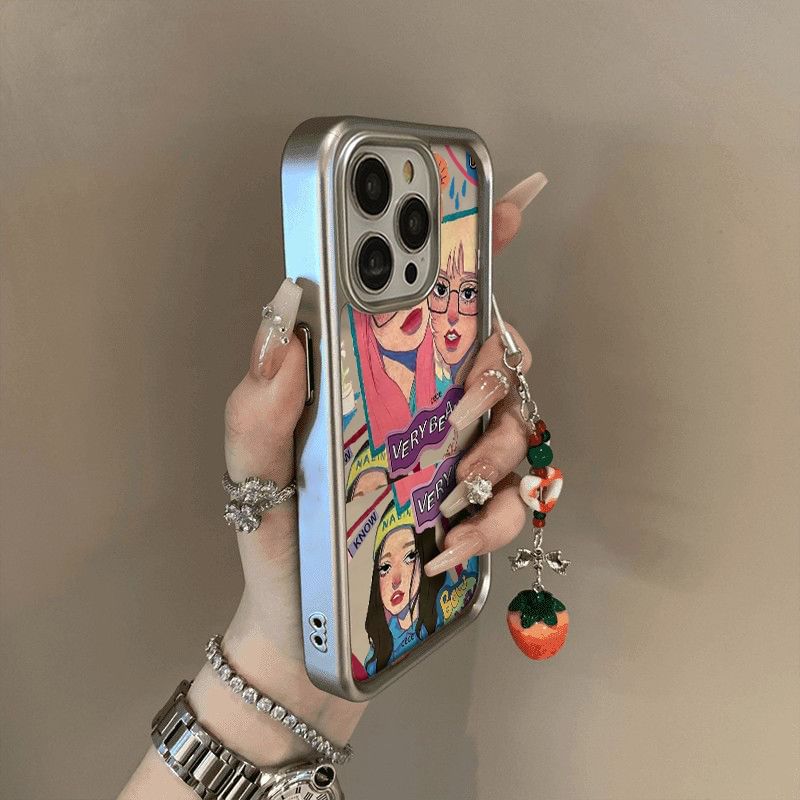 Phone Girl Print Case