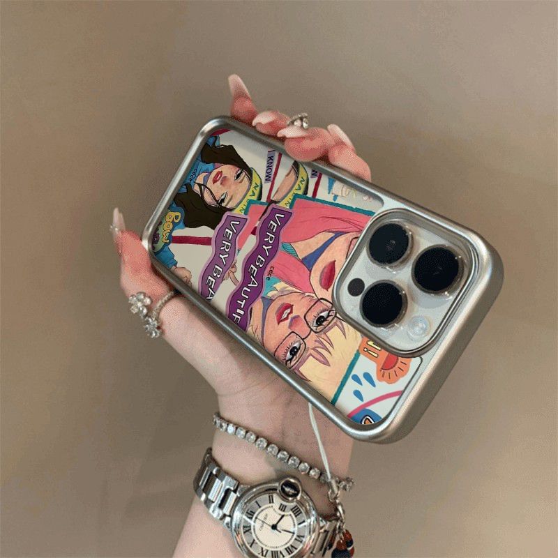 Phone Girl Print Case