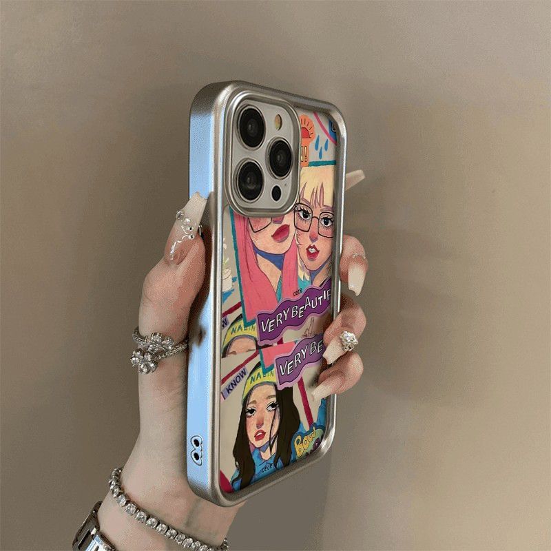 Phone Girl Print Case