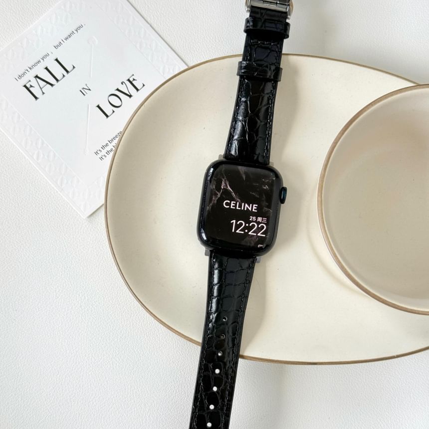 Band Watch Leather Genuine Apple