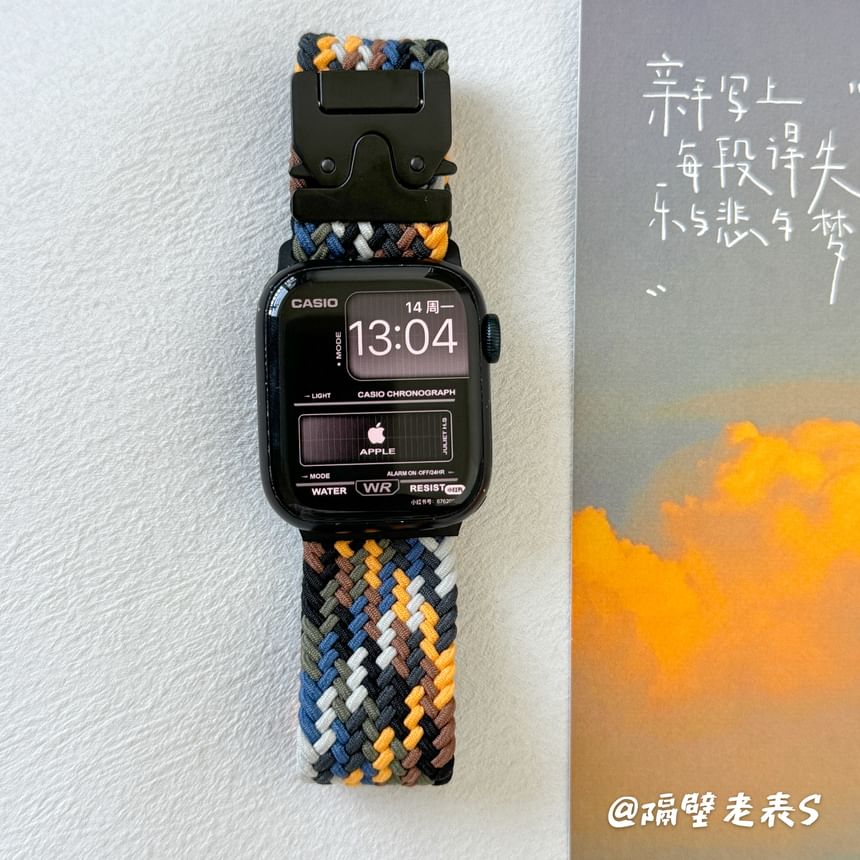 Buckled Apple Braided Watch Band