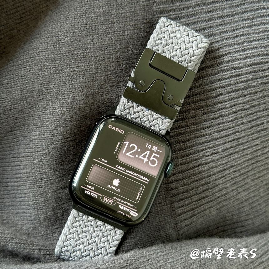 Buckled Apple Braided Watch Band