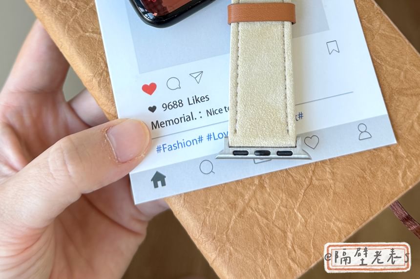 Leather Embroidered Genuine Animal Watch Apple Band