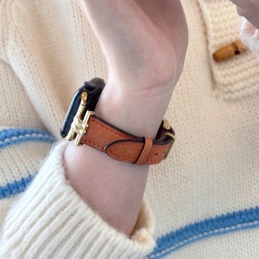 Watch Genuine Apple Leather Band