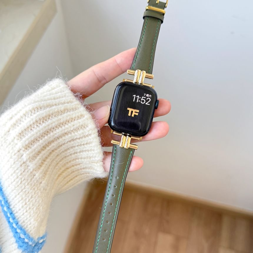 Watch Genuine Apple Leather Band