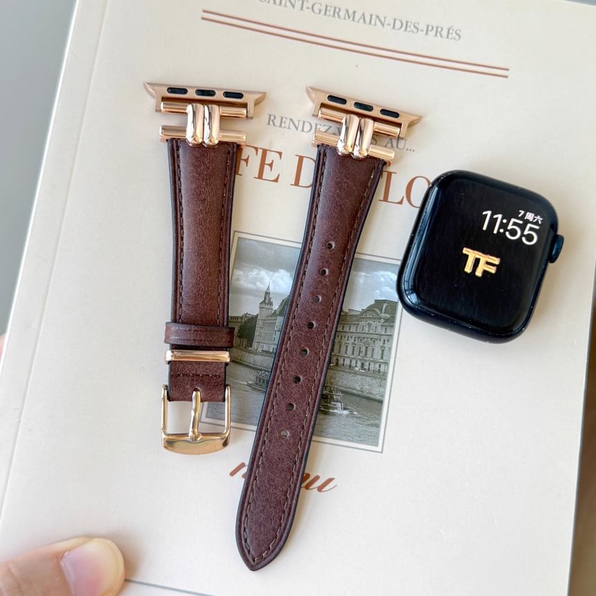 Watch Genuine Apple Leather Band