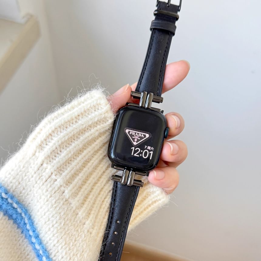 Watch Genuine Apple Leather Band