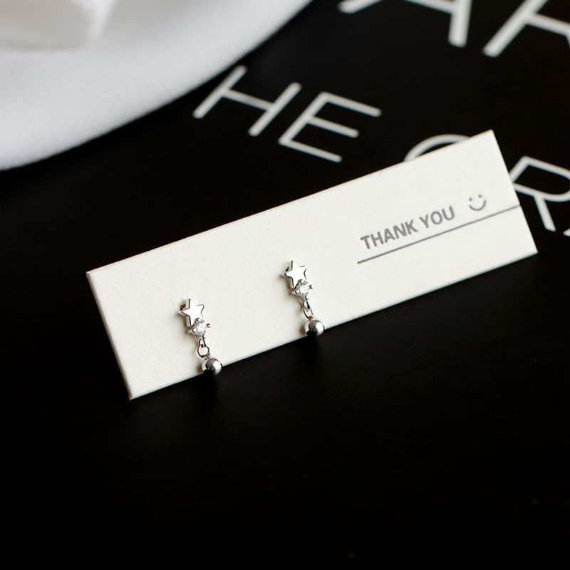 Earring Sterling Cuff S925 Star / Silver Ear Huggie