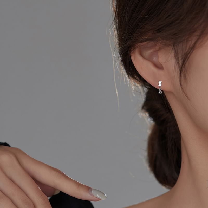 Earring Sterling Cuff S925 Star / Silver Ear Huggie